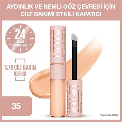 Maybelline New York Lifter Kafein ve Peptitler İçeren Nemlendiren ve Aydınlatan Kapatıcı - 35