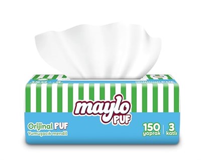 Maylo Puf Mendil 150li - Seçenekler: 1 Adet, 1 Adet 3lü paket, 1 Adet 6lı paket