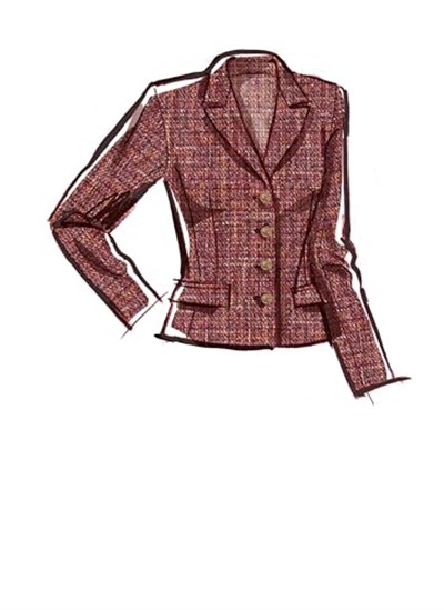 McCalls Melissa Watsondan Bayan Blazer ve Yelek Dikiş Desen Seti, Tasarım Kodu M8350, Bedenler 14-16-18-20-22