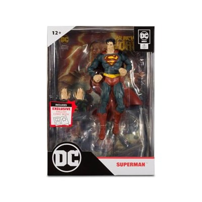 McFarlane Toys - Çizgi Roman ile DC Direct 7IN Figürü - Siyah ADAM WV1 - Süpermen
