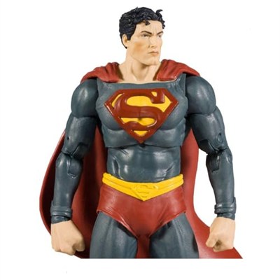 McFarlane Toys - Çizgi Roman ile DC Direct 7IN Figürü - Siyah ADAM WV1 - Süpermen