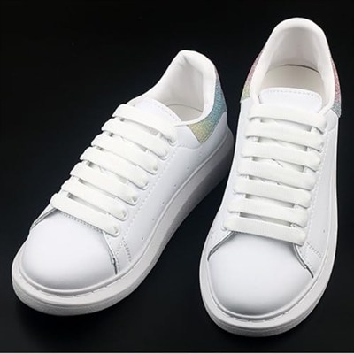 Mcqueen Uyumlu Extra Geniş Yassı Spor Bağcık, Çift Katmanlı Örgülü Ayakkabı Bağcığı, Shoelace, 1 Çift