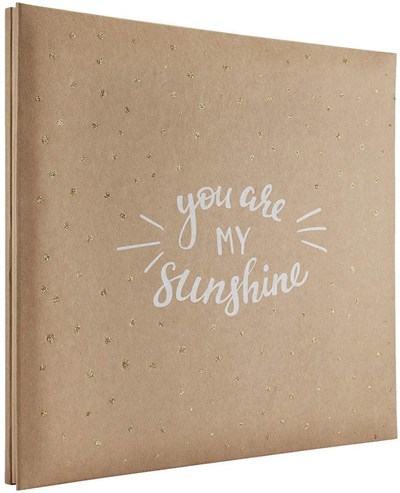 MCS Genişletilebilir 10 Sayfalık Karalama Defteri Albümü, 12 x 12 İnç Sayfa, 13,5 x 12,5 İnç, You Are My Sunshine