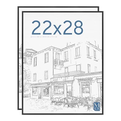 MCS Orijinal Poster Çerçevesi, 50 x 60 cm, Siyah, 2li Set - Seçenekler: 22 x 28 in, 16 x 20 in, 16X24, 18 x 24 in, 20 x 28 in...