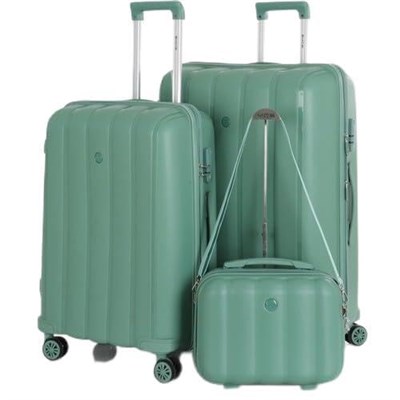 Mçs Polipropilen 3lü Valiz Seti Büyük & Orta & Makyaj V305