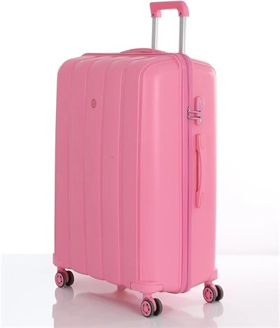 MÇS Polipropilen Büyük Boy Valiz V305 76 Cm Pembe