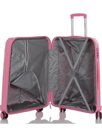 MÇS Polipropilen Valiz V376 55 Cm Pembe