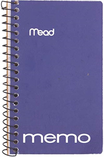 Mead Küçük Spiral, Çizgili Kolej Çizgili Kağıt, Cep Defteri, Ev Ofis Aksesuarları için Not Defterleri, Okul Mini Not Defterleri, 60 Yaprak, 12,7 cm x 7,62 cm, Çeşitli Renkler, 8li Paket (73605)