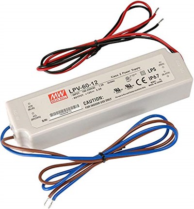 MeanWell Mean Well LPV-60-12 güç kaynağı (90-264 V, 47-63 Hz, aşırı yük, kısa devre, -30-70°C, -40-80°C)
