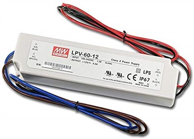 MeanWell Mean Well LPV-60-12 güç kaynağı (90-264 V, 47-63 Hz, aşırı yük, kısa devre, -30-70°C, -40-80°C)
