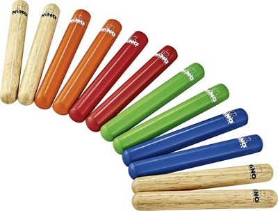 Meinl Percussion Nino NINO502-MC Wood Clave (6 Çift)