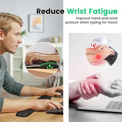 Mekass TKL Klavye Bilek Dayanağı, Süper Yumuşak Hafızalı Köpük Ergonomik Bilgisayar Bilek Destek Pedi, Rahat Masa Bilek Yastığı, Dizüstü Bilgisayar Klavyesi Kol Dayanağı, Bilekler Ağrısı Ofis Oyun