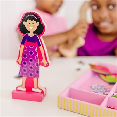 Melissa & Doug 14940 Ahşap Mıknatıslı Giydirme Abby Ile Emma