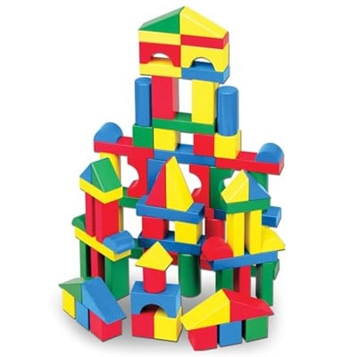 Melissa & Doug - Ahşap Blok Seti, 100 Parça (10481)
