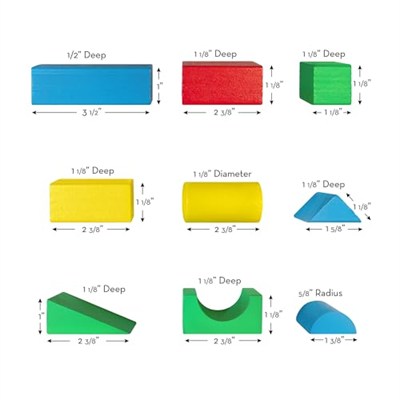 Melissa & Doug - Ahşap Blok Seti, 100 Parça (10481)