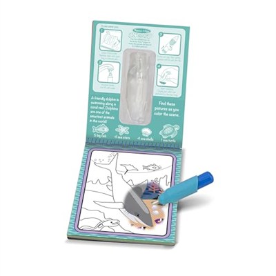 Melissa & Doug Water Wow Su ile Boyama kitabı, Deniz