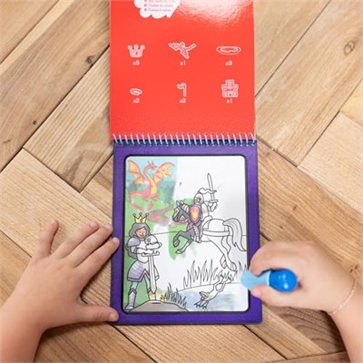 Melissa & Doug Water Wow! Yolculuk için tekrar kullanılabilir aktivite bloğu, su ile renklendirmek için, macera – FSC sertifikalı