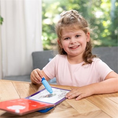 Melissa & Doug Water Wow! Yolculuk için tekrar kullanılabilir aktivite bloğu, su ile renklendirmek için, macera – FSC sertifikalı