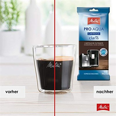 Melitta Filtre kartuşları Pro Aqua (3 kartuş) – Tam otomatik kahve makineleri için kireç filtresi, kireç birikintilerini önler ve en iyi kahve tadı için zararlı maddeleri azaltır