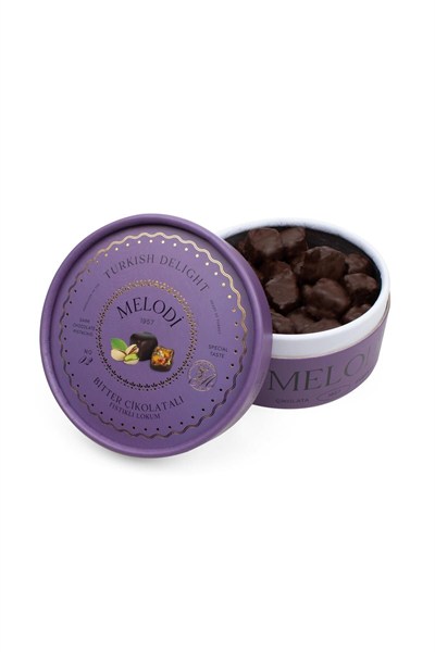 Melodi Bitter Çikolatalı Duble Fıstıklı Lokum 250 gr