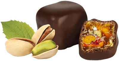 Melodi Bitter Çikolatalı Duble Fıstıklı Lokum 250 gr