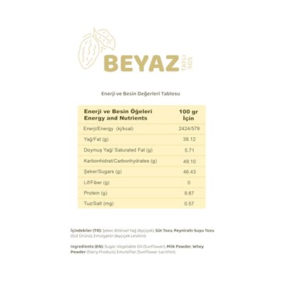 Melwiss Chocolate Beyaz Tatlı Sos 330 g – Akışkan kıvamlı Waffle, Pankek, Krep, Dondurma, Kahve ve Tatlılar için Pratik Sıkılabilir Sos