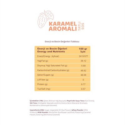 Melwiss Chocolate Karamel Aromalı Tatlı Sos 330 g – Akışkan kıvamlı Waffle, Pankek, Krep, Dondurma, Kahve ve Tatlılar için Pratik Sıkılabilir Sos