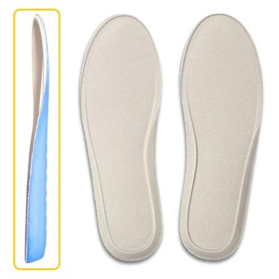 Memory Foam Ortopedik Ayakkabı Tabanlık, Visco Konfor Rahat Spor Ayakkabı Tabanı, Erkek, Kadın (Gri, 40)