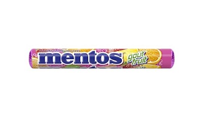Mentos Meyve Drajeleri, 40 Rulo Şeker, Portakallı Meyve Aroması + Limon+Çilek, Çok Paket Çiğneme Şekeri