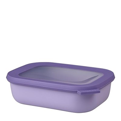 Mepal Cirqula çok amaçlı kase dikdörtgen Nordic lilac – 1000 ml – Stok kutusu, buzdolabı kutusu, derin dondurucu, mikrodalga  - Seçenekler: 500 ml, 750 ml, 1000 ml, 1000ml, 1500 ml, 1500ml, 2000 ml...