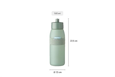 Mepal Ellipse Nordic Denim Sports su şişesi – 500 ml kapasite – Spor ve eğlence için pratik su şişesi – yumuşak çekmeli ağız parçası – bulaşık makinesinde yıkanabilir