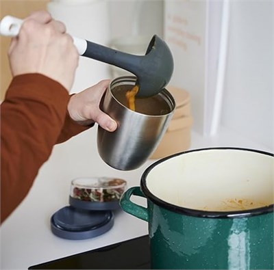 Mepal Ellipse Nordic Green yemek kabı, 500 ml pratik termal yemek kabı, yoğurt bardağı, to go kupa, yemekleri uzun süre sıcak veya serin tutar, plastik, 500 + 200 ml