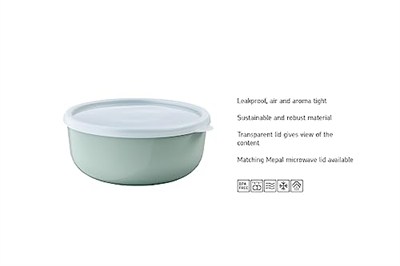 Mepal Lumina saklama kutusu, 3 parçalı set, buzdolabı, derin dondurucu, buharlı pişirme ve mikrodalga fırın için kapaklı saklama kapları, 250 ml, 750 ml ve 1500 ml – beyaz