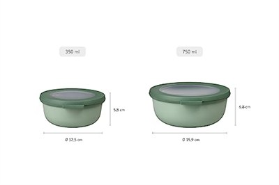 Mepal Multi Bowl Cirqula Round Yuvarlak Yemek Kabı 350 Ml - Nordic Blush