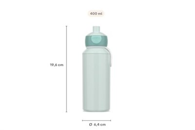 Mepal - Pop-up Campus içecek şişesi, su şişesi, okul için sızdırmaz şişe, tekrar kullanılabilir, BPA içermez ve bulaşık makinesinde yıkanabilir, 400 ml, Frozen 2