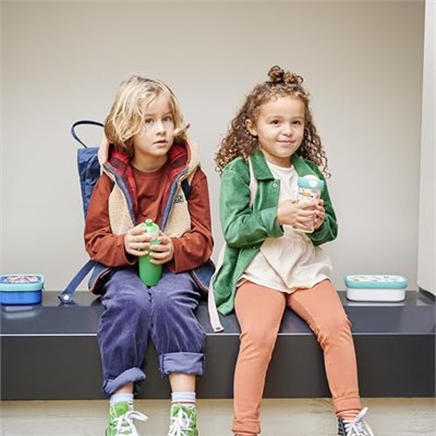 Mepal - Pop-up Campus içecek şişesi, su şişesi, okul için sızdırmaz şişe, tekrar kullanılabilir, BPA içermez ve bulaşık makinesinde yıkanabilir, 400 ml, soğuk pembe