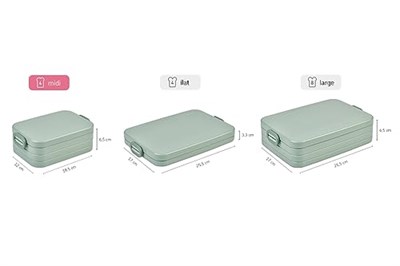 Mepal Rosti Lunchbox Take A Break Midi – Plastik, denim, 18.5 