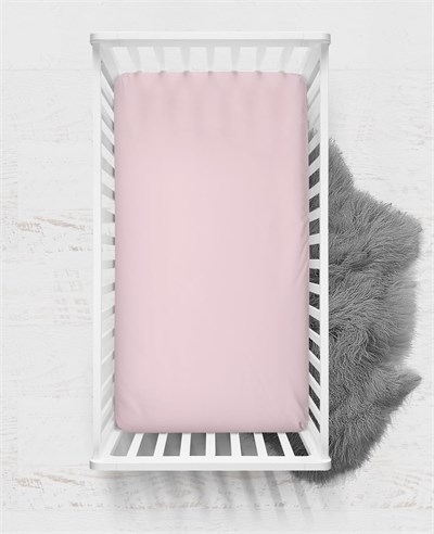 MER-TİM 70x140 Penye Lastikli Bebek Çarşafı - Krem Pembe Lila 3lü Set
