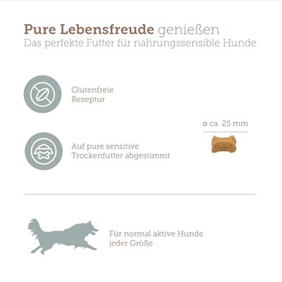 MERA Pure Sensitive Goody Atıştırmalık, Köpek Hindi Eti ve Patates 600g