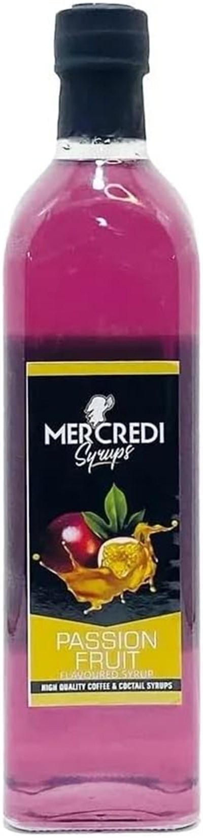 MERCREDI Passion Fruit Çarkıfelek Meyvesi Kahve ve Kokteyl Şurubu 200 ml