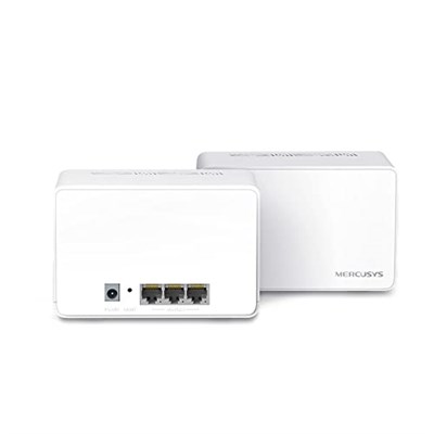 Mercusys Halo H80X 2-pack, AX3000Mbps, Dual-Band, Gigabit Portları, 150ye Kadar Cihaz Bağlanabilir, 460 m²ye Kadar Kapsama, Akıllı Bağlantı, Mobil Uygulama ile Kolay Kur - Seçenekler: 2-pack, 3-pack