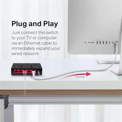 Mercusys MS105G, 5-Port 10/100/1,000 Mbps Masaüstü Switch