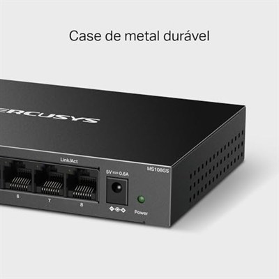 Mercusys MS108GS, 8-Port Gigabit Desktop Switch