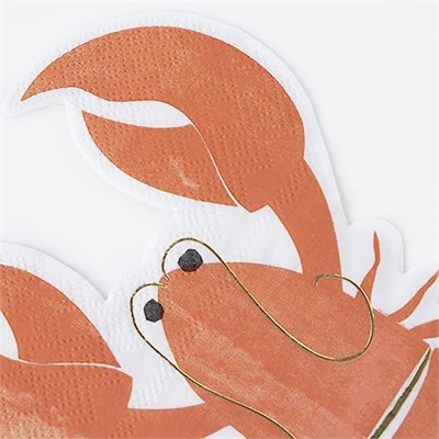 Meri Meri - Lobster Napkins - Istakoz Peçeteler - 16lı
