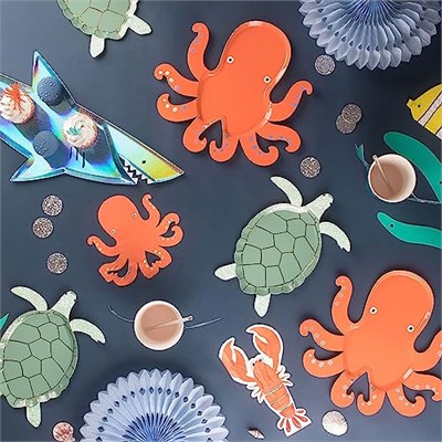 Meri Meri - Lobster Napkins - Istakoz Peçeteler - 16lı