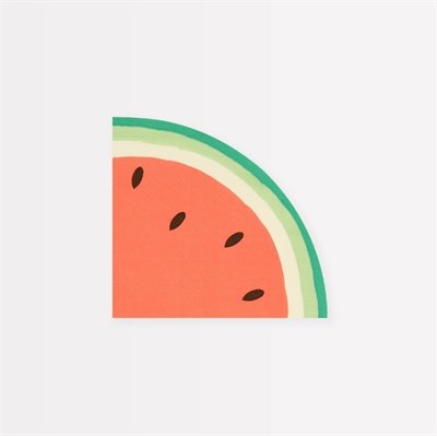 Meri Meri - Watermelon Slice Napkins - Dilim Karpuz Peçeteler (x16)