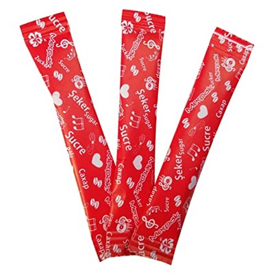 Merpak Şeker Stick Baskılı Stick (Kırmızı) 3 gr x 1000 Adet