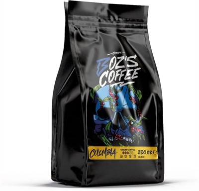 Meryem Bozs Coffee Colombia Öğütülmüş Filtre Kahve, Orta Kavrulmuş, Dengeli Tat,%100 Arabica, Karamel ve Meyvemsi Notalar, 250 g