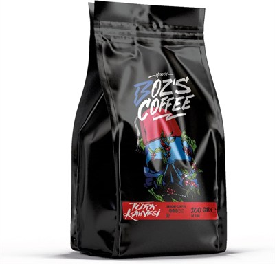 Meryem Bozs Coffee İnce Öğütülmüş Türk Kahvesi, Orta Kavrulmuş,%100 Arabica, Kremamsı Doku, 100 g