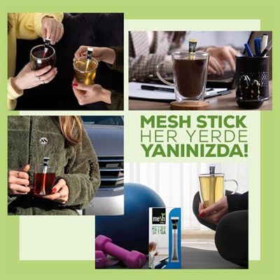 Mesh Stick Klasik Granül Kahve 2 Paket Birarada 2 x 16